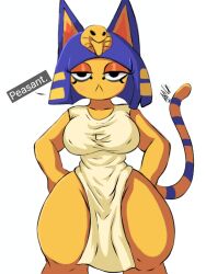 ankha from animal crossing by mlp118edit