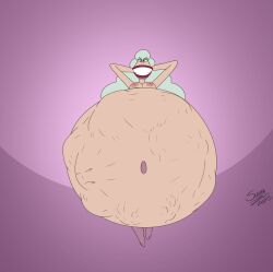 1girls 2_stupid_dogs belly belly_bulge big_belly female female_pred grey_hair huge_belly hyper_belly mass_vore mature_female nipples same_size_vore smappa vore witch witch_(2_stupid_dogs)