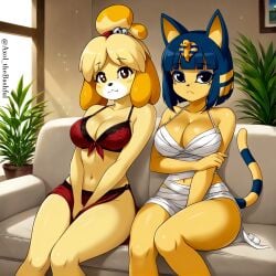ankha from animal crossing by axol thebashful