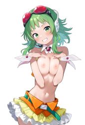 ai_generated breasts green_hair gumi nipples tagme