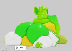 3d 3d_(artwork) :3 ambiguous_gender big_ass facesitting furry_ears mermio miiverse noob roblox robloxian socks tagme yeah!_(miiverse)