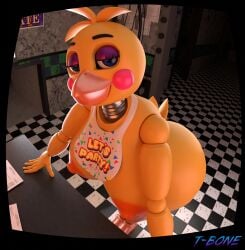 female female_focus five_nights_at_freddy's five_nights_at_freddy's_2 hi_res humanoid looking_at_viewer machine robot robot_humanoid solo t-bone589 toy_chica_(fnaf)