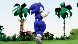 1boy ass ass_focus big_ass big_butt blue_body blue_fur butt_focus casual eulipotyphlan exposed_torso femboy footwear furry furry_only gloves green_eyes handwear hedgehog looking_at_viewer looking_back looking_back_at_viewer male rear_view solo solo_male sonic_(series) sonic_the_hedgehog sonic_the_hedgehog_(series) twintails3d