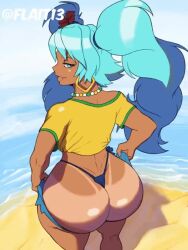 1girls 3:4 animated ass ass_cleavage_tanline ass_focus big_ass big_thighs blue_bikini bounce bouncing_ass brazil brazilian brazilian_female brazilian_miku breasts cyan_eyes cyan_hair dark-skinned_female dark_skin fat_ass female female_only flait hatsune_miku huge_ass huge_thighs imjustthatkinky jiggle jiggling_ass latin_american_hatsune_miku_(meme) long_hair looking_at_viewer loop medium_breasts mp4 rubyredva saving_this_for_later shirt short_playtime shorter_than_10_seconds shorts solo solo_female sound tan tan_body thick_hips thick_thighs thighs thong twerking twintails vertical_video video vocaloid yellow_shirt