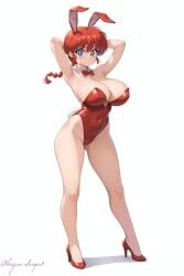 1girls ahegao_senpai ai_generated blue_eyes blue_eyes_female braid braided_hair braided_tail cameltoe cleavage curvy erect_nipples female ginger ginger_hair high_heels huge_areolae huge_ass huge_breasts nai_diffusion orange_hair orange_hair_female puffy_nipples ranma-chan ranma-kun ranma_1/2 ranma_saotome red_hair red_hair_female redhead ribbon rule_63 stable_diffusion thick_lips voluptuous wide_hips