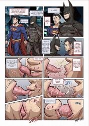 amcelelgort batman bruce_wayne clark_kent comic dc_comics fetish gay justice_league kissing nsfw sucking_tongue superbat superman tongue_kiss tongue_sucking yaoi