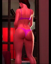 1girls 3d animated ass_focus bikini female female_only from_behind garry's_mod human human_female human_only naked_female original_character shorter_than_30_seconds solo swaying_hips tagme twerk twerking video