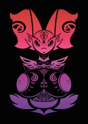 big_breasts breasts bust_portrait delphox delphox_waitress female furry huge_breasts nintendo nipples pokémon_(species) pokemon tagme tribal_tattoo