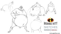 bobocomics dildo dildo_in_ass fat fat_ass fat_man hyper_ass inflation male male_only moobs morbidly_obese morbidly_obese_male mr._incredible obese obese_male overweight overweight_male penis robert_parr sketch small_penis the_incredibles what work_in_progress