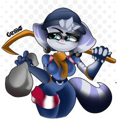 big_ass big_breasts calypsoboymurz cosplay crossover furry lombax_(ratchet_and_clank) lombax_girl ratchet_and_clank rivet_(ratchet_and_clank) sly_cooper_(series)