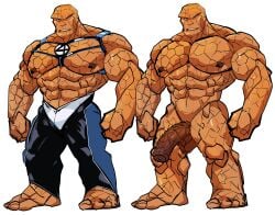 ben_grimm big_cock big_penis fantastic_four flaccid flaccid_penis huge_cock huge_penis humanoid idoraad lilprincyvi male male_only marvel marvel_comics muscles muscular muscular_male penis superhero the_thing_(marvel) uncircumcised uncut