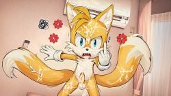 after_sex ai_generated angry cub cum cum_on_body cum_on_face fox fox_boy foxboy furry hi_res miles_prower miles_tails_prower sega solo sonic_(series) stardreamosx stardreamsos tails tails_the_fox