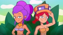 bikini brawl_stars jessie_(brawl_stars) shelly_(brawl_stars) supercell