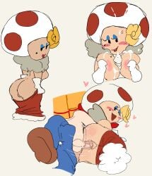 1boy 1girls anus ass back_view blush bottomless breasts clothes_lift cum cum_on_breasts cum_on_face cumming eyelashes eyeliner female flower_in_hair flower_on_head forbiddenchees8 gonzales heart lips lipstick male mario mario_(series) mob_face nintendo nude nude_female paizuri paper_mario paper_mario:_the_thousand-year_door penetration penetration_from_behind penis pussy seductive seductive_look sex shoes sideboob smug smug_face stripping titfuck titjob toodles_(paper_mario) vagina vaginal_penetration