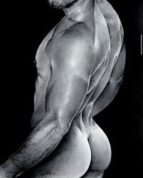 ass back_muscles back_view black_and_white brad_welch_art butt graphite_(artwork) male male_only muscles muscular muscular_male pencil_(artwork)