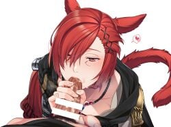 cat_boy cat_ears cat_tail catboy fellatio ffxiv g'raha_tia gay male_focus miqo'te pov pov_eye_contact sucking_penis