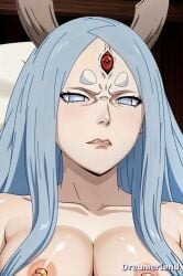 ai_generated anime_style big_breasts explicit fantasy kaguya_otsutsuki naruto naruto_shippuden provocative white_hair