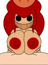 1boy 1girls animated big_breasts breasts creepy creepy_smile creepypasta crown damsel_(mario_85) distress_(damsel) female first_person_view hands_on_breasts holding holding_breasts horror house_of_horrorbrews long_hair long_red_hair looking_at_viewer luxuszelxd luxuszelxd_(mod_artist) male male/female male_pov mario_(series) mario_85 nightmare_fuel nightmare_waifu nipples nude nude_female nude_male nudity paizuri pov princess princess_peach princess_toadstool red_hair royalty smile smiling smiling_at_viewer super_mario_bros._(nes) sweetcraze_(mod_artist) titjob titjob titjob_pov