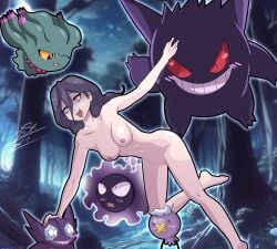 drifblim floating gastly gengar ghostly hex_maniac hex_maniac_(z-a) misdreavus nude_female pokemon pokemon_(species) pokemon_legends:_z-a sableye sr._engrudo