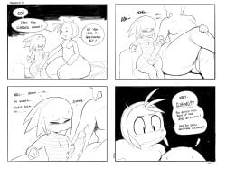 age_difference alien big_butt comic dialogue femboy gay halloween handjob jay_(sqoon) long_penis male/male panpan precum puwa sex size_difference sqoon thick_thighs