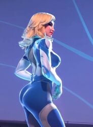 ass ass blonde_hair blue_eyes fantastic_four gooning invisible_woman invisible_woman_(marvel_rivals) marvel_rivals shaking_ass shaking_butt sue_storm tagme video