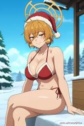 ai_generated bikini candid christmas cleavage djinn female hiya lv2_kara_cheat_datta_motoyuusha_kouho_no_mattari_isekai_life pinku pinku.ai pinkuai wallpaper