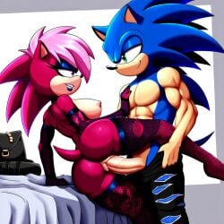 ai_generated ass blue_body breasts incest incest_(lore) magenta_fur male/female pink_hair sex sonia_the_hedgehog sonic_(series) sonic_the_hedgehog sonic_the_hedgehog_(series) sonic_underground sonic_x_sonia straight veiny_penis