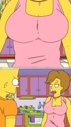 1boy 1boy1girl 1female 1male 20th_century_fox bart_simpson big_ass big_breasts disney female ginger_flanders milf the_simpsons