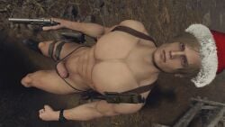 gay gay_male leon_scott_kennedy muscles muscular muscular_male resident_evil resident_evil_4_remake