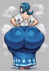 ai_generated big_ass gigantic_ass gvukub huge_ass lana's_mother_(pokemon) nintendo pokemon walking wide_hips wobbling_ass