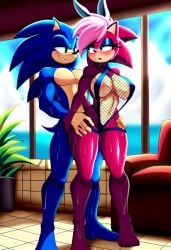 ai_generated ass blue_body breasts imminent_sex incest incest_(lore) magenta_fur male/female pink_hair sex sonia_the_hedgehog sonic_(series) sonic_the_hedgehog sonic_the_hedgehog_(series) sonic_underground sonic_x_sonia straight veiny_penis