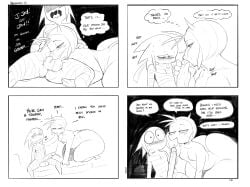 age_difference alien big_butt big_penis blowjob comic cum_in_mouth cum_inside dialogue femboy halloween huge_butt huge_cock jay_(sqoon) long_penis male/male panpan puwa sex size_difference sqoon