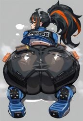 ai_generated big_ass gigantic_ass gvukub hoyoverse huge_ass wide_hips zenless_zone_zero zhu_yuan