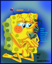 2boys balls blush fellatio furry heart male_only masturbation multiple_boys nickelodeon oral oral_sex penis saliva sea_sponge sheldon_j._plankton smooth_skin spongebob_squarepants spongebob_squarepants_(character) suck sucking toonophile yaoi