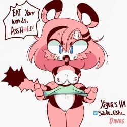 60fps ai_voice_acted angry animated annoyed breasts breasts chest colored dialogue diives english_voice female_only furry portuguese_voice_acting sound tagme text video voice_acted xigua_(diives) xingzuo_temple yelling