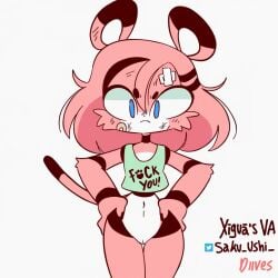 60fps ai_voice_acted angry animated annoyed breasts breasts chest colored dialogue diives english_voice female_only france_voice_acting furry sound tagme text video voice_acted xigua_(diives) xingzuo_temple yelling