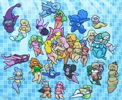 1boy 32girls admiral_brickell aliya_(zxtomatofan) anthro aquamarine_(okami_tomato) bat big_ass big_breasts bikini bikini_top black_sclera blonde_hair bloons_td_6 bloons_tower_defense blue_bikini blue_body blue_hair blurp blurp_girl_(okami_tomato) blush blushing breasts btd6 bubble bubbles calamity_mod celebration collaboration crash_(series) empress_of_light female fish flamberge_(kirby) francisca_(kirby) gardevoir ginger ginger_female ginger_hair goggles gothitelle green_eyes green_hair happy happy_wars iris_(okami_tomato) jelly_(okami_tomato) kirby_(series) laying_back lifeguard lifeguard_swimsuit lusamine_(pokemon) male marina_(okami_tomato) mario_(series) medicham merfolk mermaid mermaid_tail mermonkey mia_(okami_tomato) monkey muffet nami_(okami_tomato) obscured_eyes okami_tomato orange_lips orange_lipstick pink_hair pink_skin plant_girl pokemon pokemon_(species) polka_dot_bikini pool princess_dayzee_(okami_tomato) princess_peach princess_rosalina princess_tomato_(okami_tomato) rare_sand_elemental red_bikini red_body red_hair red_skin rouge_the_bat sand_elemental_(terraria) sardine_(okami_tomato) shiny_pokemon shy_gal slime slime_girl slime_monster sling_bikini slingshot_swimsuit small_bikini sonic_(series) sonic_the_hedgehog_(series) spider_web_bikini spider_web_print star_bikini striped_bikini sunbeam super_mario_galaxy swimming swimming_pool swimsuit tail tara_(zxtomatofan) tawna_bandicoot terraria the_three_mage_sisters tnt_crate_bikini toadette tomato tomato_(okami_tomato) tsareena undertale undertale_(series) underwater vaporeon victoria_(okami_tomato) water watermark white_eyes wholesome wind_elemental_(happy_wars) yellow_bikini yellow_skin zan_partizanne zxtomatofan