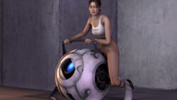 3d animated chell female footwear grinding human long_fall_boots lordaardvark masturbation pale_skin portal_(series) portal_2 source_filmmaker wheatley