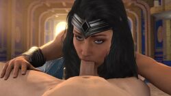 3d animated blowjob dc dc_comics diana_prince injustice_2 looking_at_viewer pov sfm skeletron27 sound source_filmmaker tagme video wonder_woman