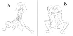 2016 2futas anal asuka_langley_sohryu bob_cut futanari male monochrome neon_genesis_evangelion nobody_in_particular options penetration rei_ayanami shinji_ikari sketch twintails