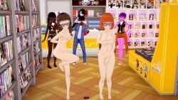 3d breasts covering embarrassed female francesca_(hashmakestrash) koikatsu nina_(hashmakestrash) nude public tagme xboxking37