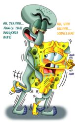 2boys anal_penetration anal_sex blue_eyes blush doorknob drool erection from_behind gay interspecies male male_only maroon_eyes multiple_boys multiple_males nickelodeon non-human non-human_only nude octopus reverse_suspended_congress saliva sea_sponge smooth_skin spongebob_squarepants spongebob_squarepants_(character) squilliam_fancyson sweat tentacles thrusting_into_ass toonophile toony unibrow yellow_sclera