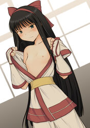 1girls ainu black_hair female nakoruru samurai_shodown small_breasts solo