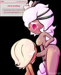 1boy 1futa blowjob breasts cookie_run cookie_run_kingdom futa futa_on_male futanari penis pure_vanilla_cookie request self_upload sloumpl strawpage_request sucking_penis sweating tagme trans_woman transfem white_lily_cookie