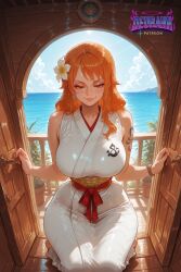 nami (one piece) from one piece by deurahh