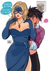 blonde blazer from dispatch (game) by kamii momoru