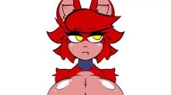 1girls animated big_breasts blush breasts female female_only fexa five_nights_at_freddy's fredina's_nightclub furry huge_breasts kiss kissing large_breasts massive_breasts no_sound pov pov_kiss robot robot_girl solo stormkinght tagme video white_background