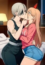 2girls 4k ai_generated between_legs between_thighs big_ass big_breasts big_butt blush blushing_female blushing_profusely breasts_to_breasts breasts_touching breath bubble_ass bubble_butt chainsaw_man cleavage deep_cleavage dripping female female_only from_behind_position hand_between_legs hand_on_another's_ass hand_on_thigh huge_ass huge_breasts image_set kissing large_breasts massive_breasts moan moaning moaning_in_pleasure narrow_waist nude nude_female open_mouth posing power_(chainsaw_man) quanxi_(chainsaw_man) request requested saliva saliva_drip saliva_trail self_upload submissive submissive_female sweatdrop sweating sweaty sweaty_body sweaty_breasts sweaty_butt thick_nipples thick_thighs wide_hips yeetyboi5000 yuri