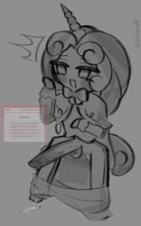 cream unicorn cookie from cookie run by darkcacao98 (artist)