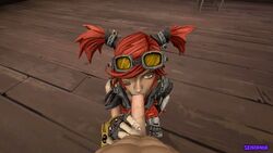 3d animated animated_gif borderlands borderlands_2 fellatio female gaige_(borderlands) gif male oral oral_sex seirania sex source_filmmaker